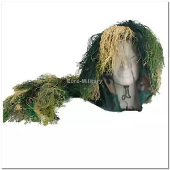 Camouflage Bush HeadGear Sniper Hat Camo - Brand New - Water and Fire Proof