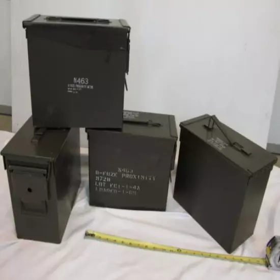 FOUR QTY - Tall 50 cal Ammo Can Set MADE IN USA Free Shipping @ Lower 48states