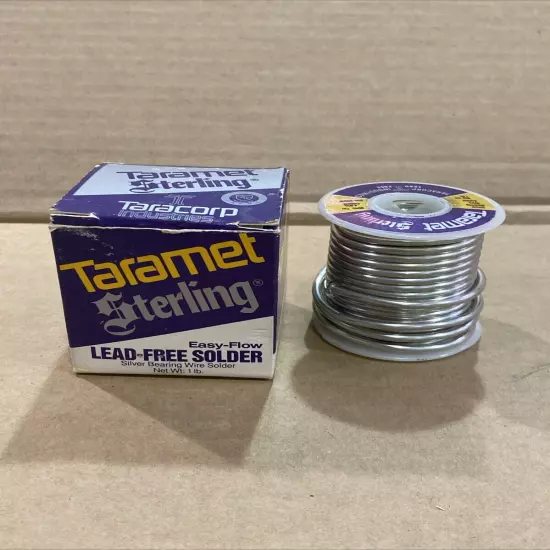 Easy-Flowing Taramet Sterling Lead-Free Solid Wire Solder