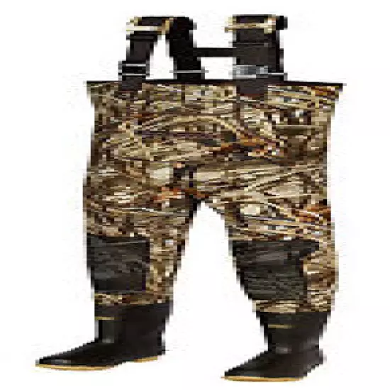 New Men 3mm MAX-4 Camo Fishing/Hunting Neoprene Wader Lug Boots Size 12 KING