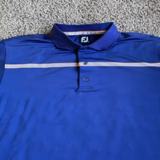 Footjoy Golf Polo Shirt Large No Flaws Blue