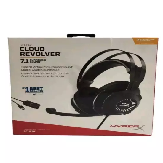 -HyperX HX-HSCR-GM Cloud Revolver Wired Gaming Headset for PC & PS4 - [LN]™ Bk