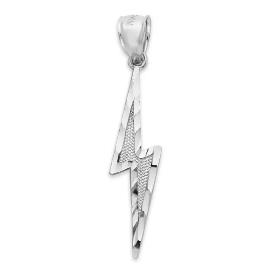 925 Sterling Silver Lightning Pendant - Symbol of Power Jewelry Motivation