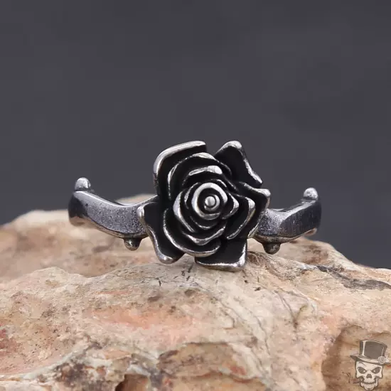 Sculpt Rings™ Rose Flower Ring | 316L Stainless Steel Punk Jewelry