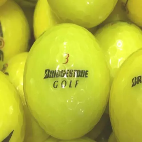 24 AAAA Mint Bridgestone e6 Yellow Golf Balls 