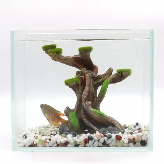 Reptile Decor Aquarium Decorations Artificial Moss Resin Fish Tank Rocks Simulat