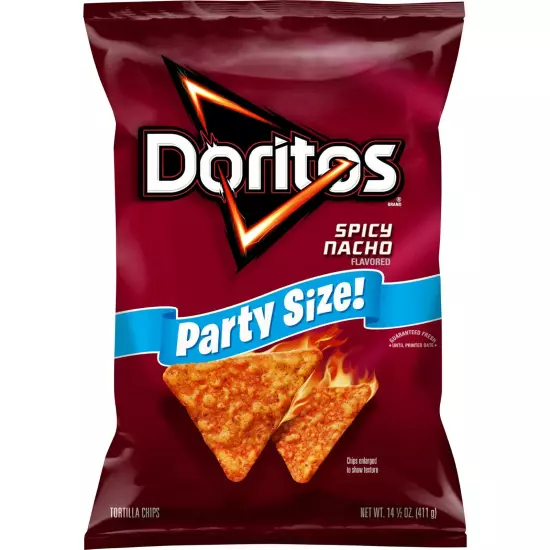 Doritos Spicy Nacho Tortilla Snack Chips, 14.5 oz Bag