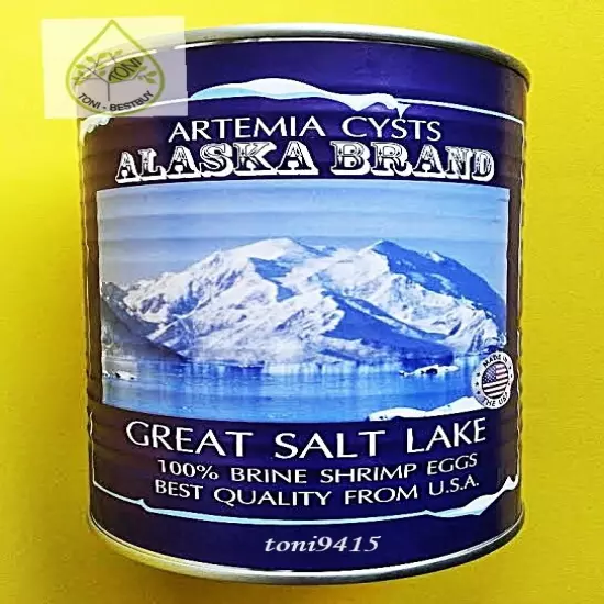 BEST Artemia Cysts 50g. Brine Shrimp Egg 100% ALASKA USA PREMIUM Quality 90%