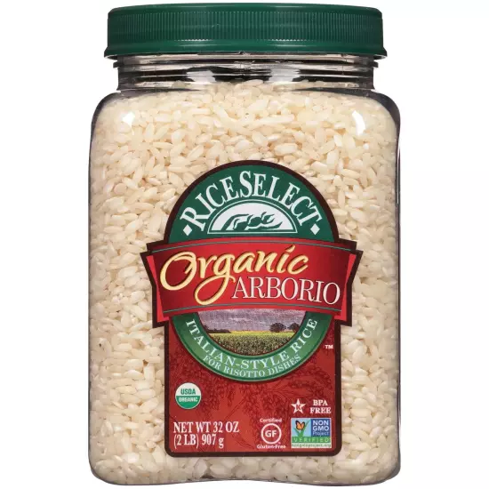 Organic Arborio Rice for Italian Risotto, Premium Gluten-Free Rice, Non-GMO, ...