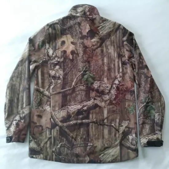 Mossy Oak Break Up Infinity Men's M Woodland Camo Full Zip Stretch Jacket