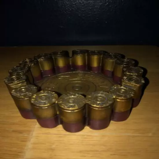 12 Gauge Shotgun Shell Round Ashtray 4.5 Diameter