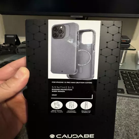 Caudabe Synthesis iPhone 15 Pro Max. Gray