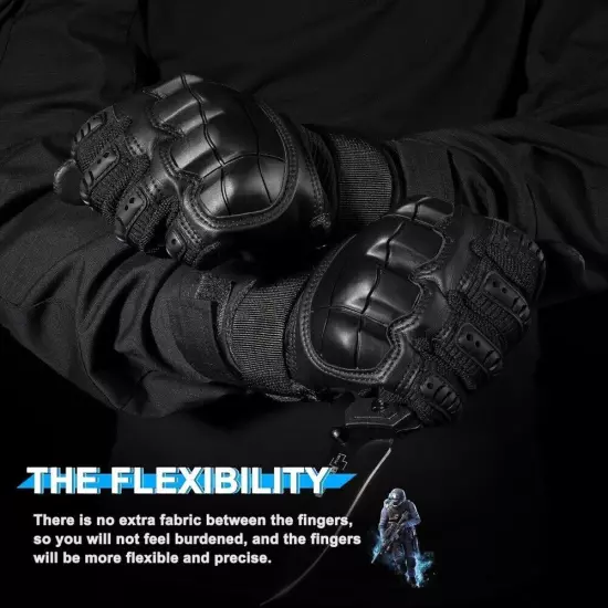 Tactical Work Gloves Touchscreen Gloves Protection Palm for Paintball Training