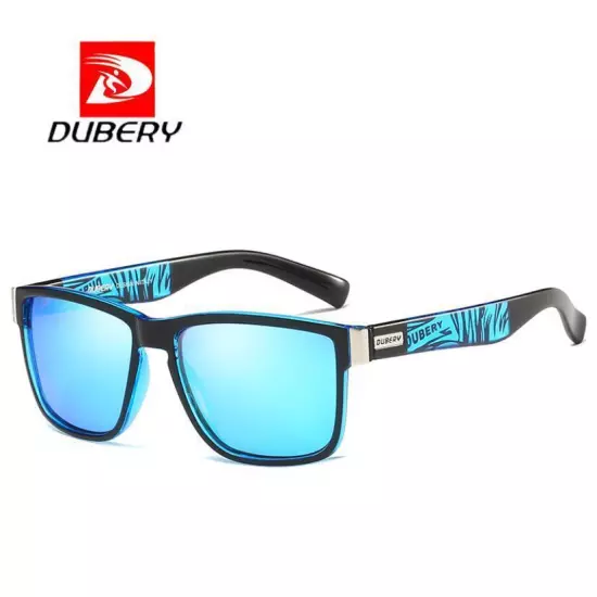 DUBERY Men Women Polarized Sport Square Sunglasses Driving Fishing Glasses UV400