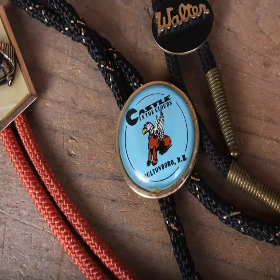 Vintage Southwest Western Bolo Tie Lot of 3 - Horse Walter Castle in the Sky