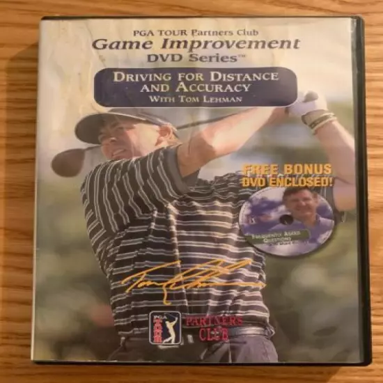 6 Golf Instruction DVDs PGA Tour Partners Club Improvement DVD Series Tom Lehman