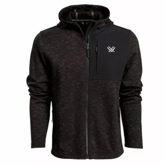 VORTEX Men's Horizon Seeker Black Heather Hoodie (221-35-BLH)