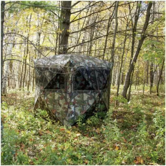 Barronett Grounder 350 Hunting Blind in BloodTrail Woodland Camo Water Resistant