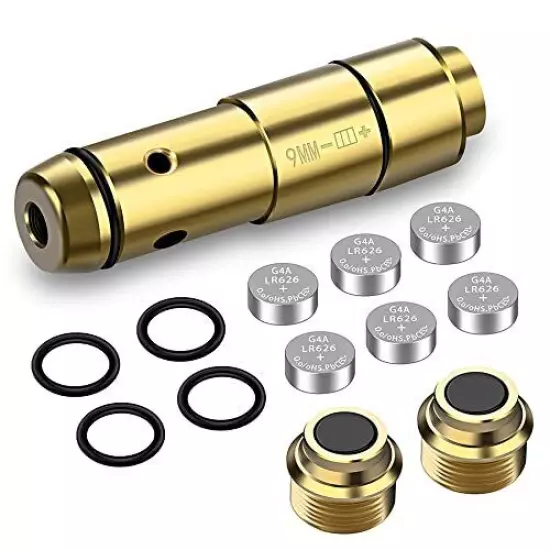 9mm Laser Bullet Training Cartridge with Built in Snap Cap for Dry Fire Train...