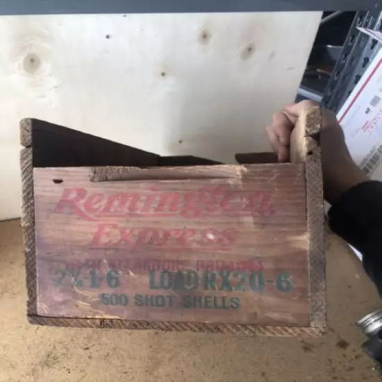 Remington Express Wooden Ammo Box 20 Gauge, 20 Ga