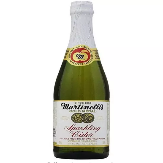 Martinelli's Gold Medal Sparkling Apple Cider Juice, 25.4 oz (8 Bottles)