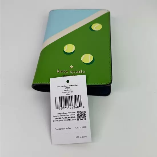 Kate Spade Grand Slam Tennis Passport Holder