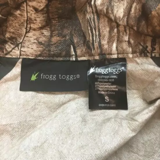 Frogg Toggs Men All Purpose Camo Hunting Realtree Xtra Rain Jacket Size S