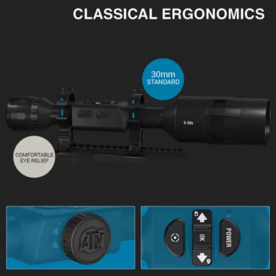 ATN Mossy Oak Break-Up Country X-Sight 4K Pro 3-14x Smart Day/Night Rifle Scope