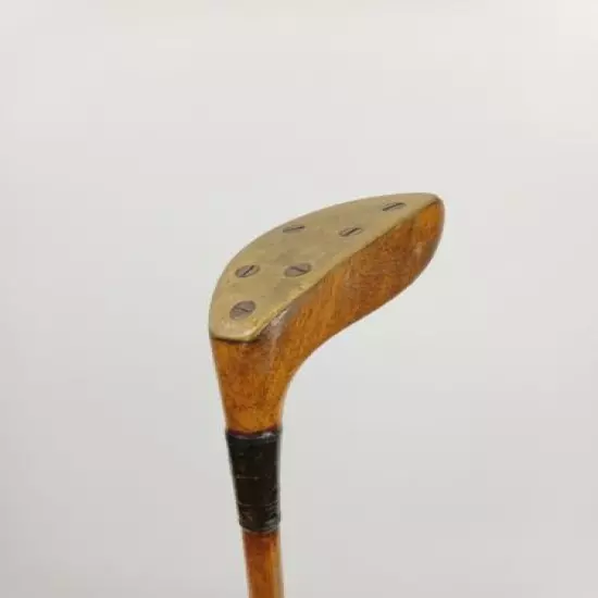 The Balance Putter Auchterlonie CA1913 Patent 22206 Hickory 34.5" Original Grip