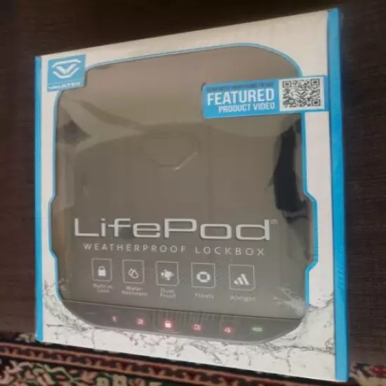 VAULTEK LifePod Secure Waterproof Travel Case Rugged Electronic Handgun Lock Box