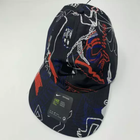 NEW NIKE Adult Unisex Heritage86 Strapback Hat/Cap-Doodles Graphic CQ9537-010