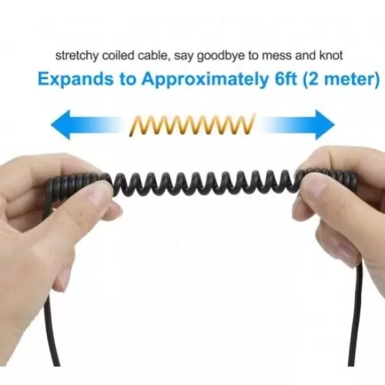 For Samsung Galaxy Z Fold6 - USB-C to TYPE-C Coiled Cable Fast Charger Cord