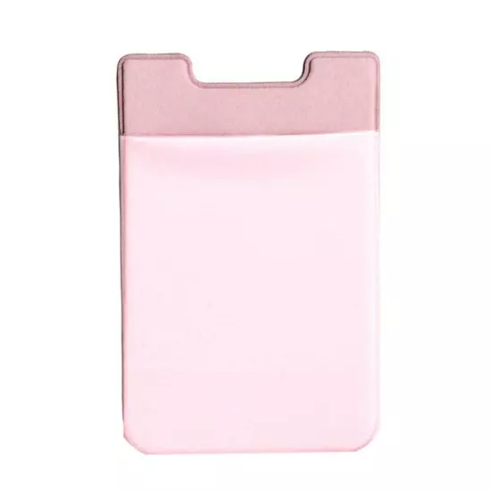 Adhesive Silicone Credit Card Pocket Sticker Pouch Holder Case For Cell Phone