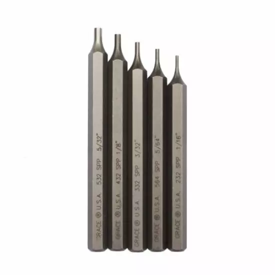 Grace USA - Starter Short Pin Punch Set - 5 Piece Punch Set - GRSPP5 - Gunsmi...