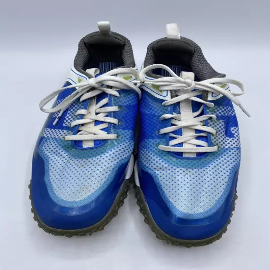 Footjoy Flex Zone Golf Shoes Men's 8.5 M Blue White Lace Up Spiked Sneakers