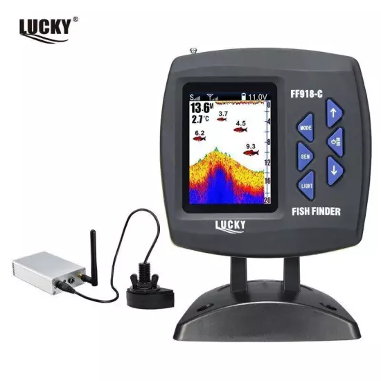 Remote Control Bait Boat Fish Finder 3.5" LCD 300m Depth Range 100M Wireless