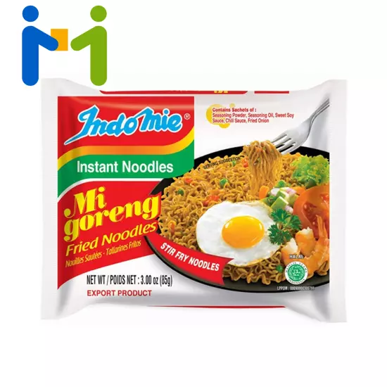 Indomie Mi Goreng Instant Stir Fry Noodles, Halal 3 Ounce (Pack of 30) 