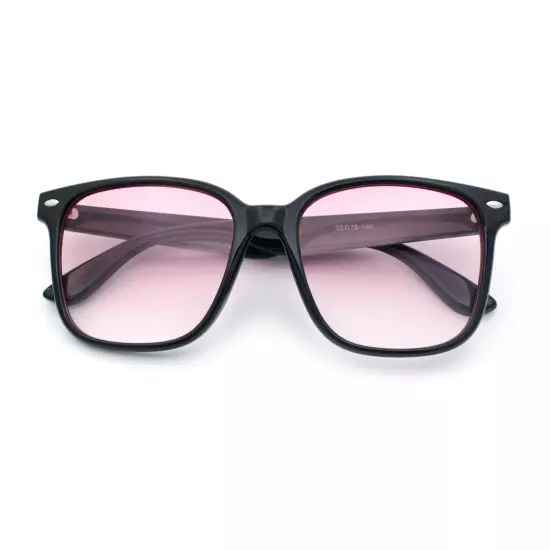 Retro Hipster Photochromic Lens Oversize Horn Rim Plastic Sunglasses