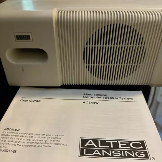 altec lansing computer subwoofer only