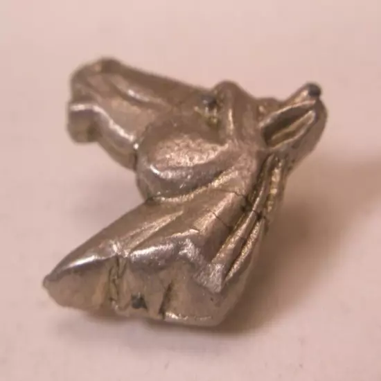 Horse Head Vintage SMALL Tie Tack Lapel Pin stallion mare animal