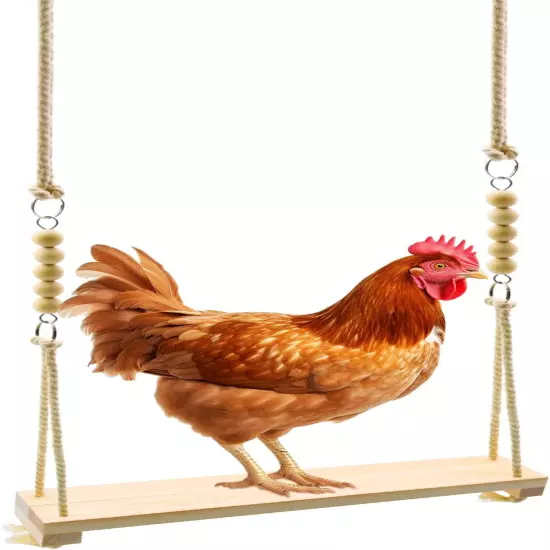 Chicken Swing Toy, Chicken Toy, Wood Chicken Swing Toy, Wood Chicken Swing for