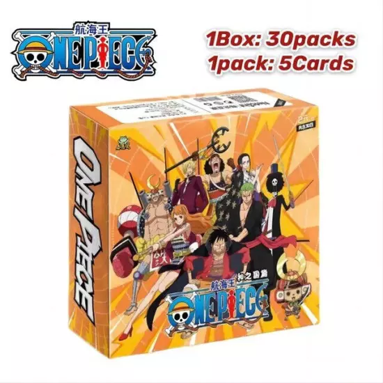 One Piece Trading Card 30 Pack Deluxe Booster Box Anime TCG OP-WA201 NEW 2023