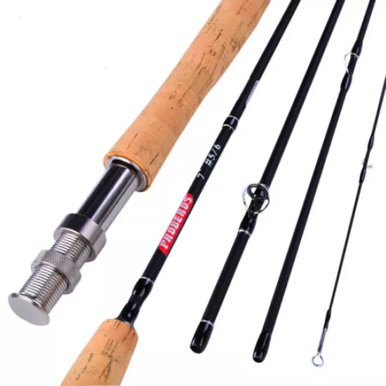 Fly Fishing Rod 7ft 3/4 5/6 7/8WT Graphite Fast Action Fly Rod Trout 4 Piece