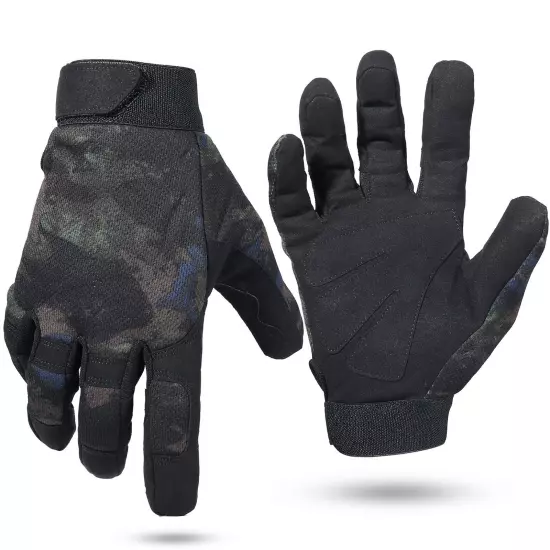 Tactical Army Safety Work Impact Full Finger Gloves Shooting Hunting Motorcycle