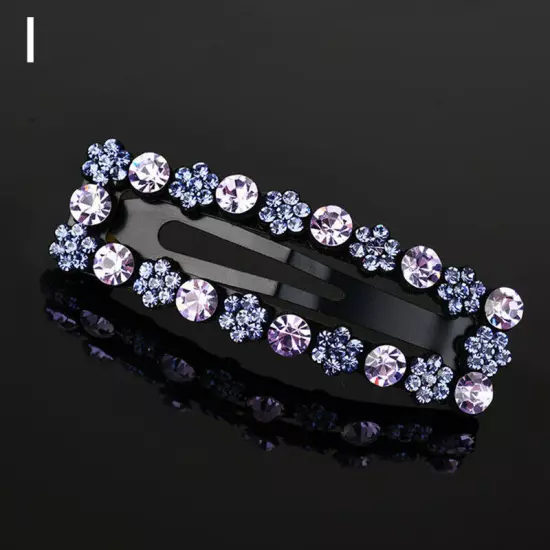 Women Girls Bling Crystal Hairpins Rhinestone Hair Clip Pins Barrettes Headwear