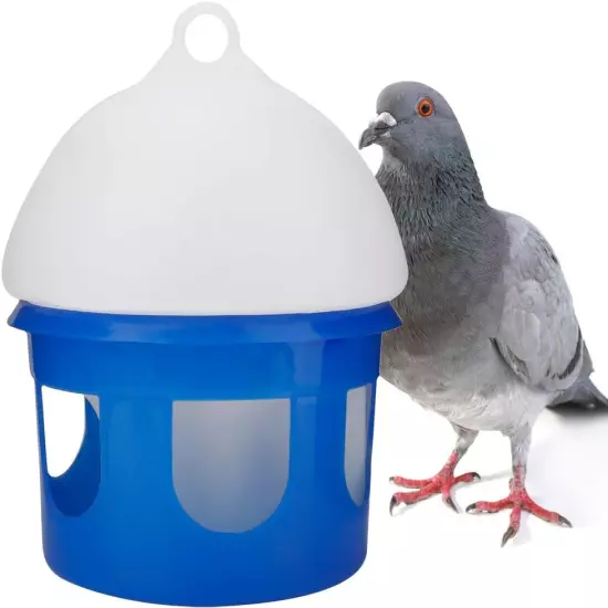 Pigeon Feeder, 2L/4L/6.5L Large Capacity Pigeon Waterer Automatic Bird Pigeon Fe