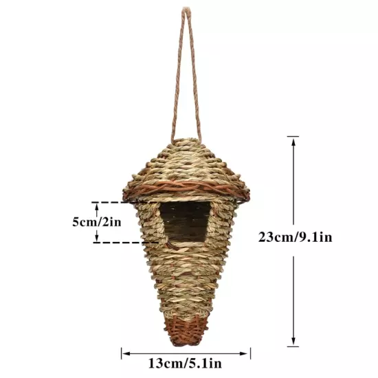 19 Style Birds Nest Bird Cage Natural Grass Egg Cage Bird House Outdoor Decorati