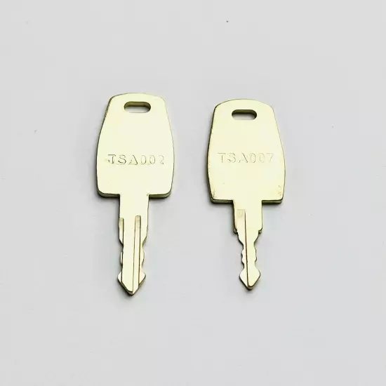 2 Key Set TSA 007 TSA 002 Master Luggage Keys, Universal Travel Locks Compatible