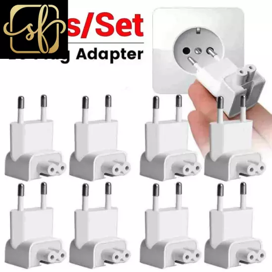 5-1Pcs EU Travel Plug Adapter Converter for Macbook Ipad Pro Outlet Adapter for 