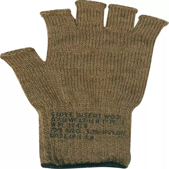 Fingerless Wool Gloves Genuine GI Tactical Military Army Glove Liners USA Made